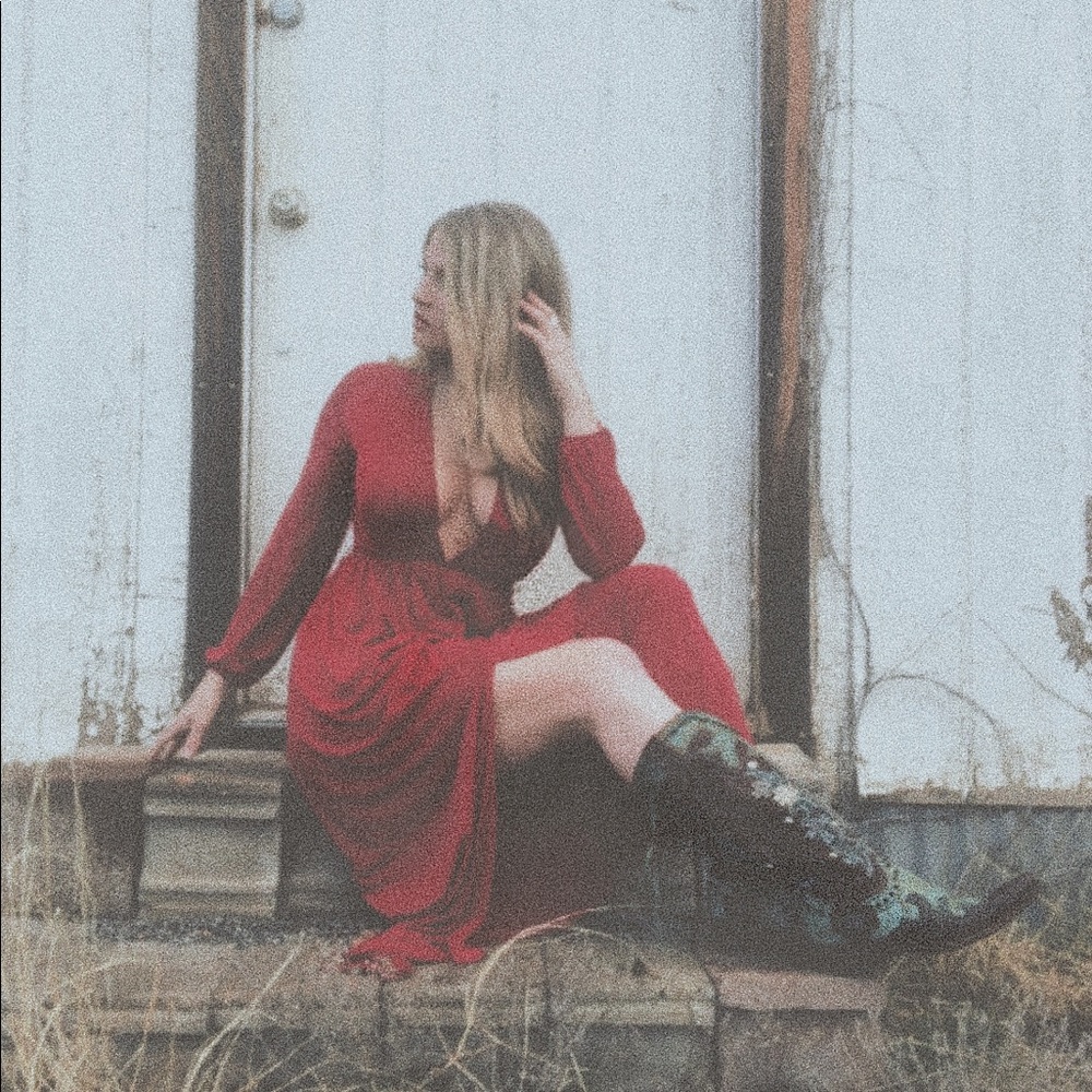 Burgundy Red Goddess Dress